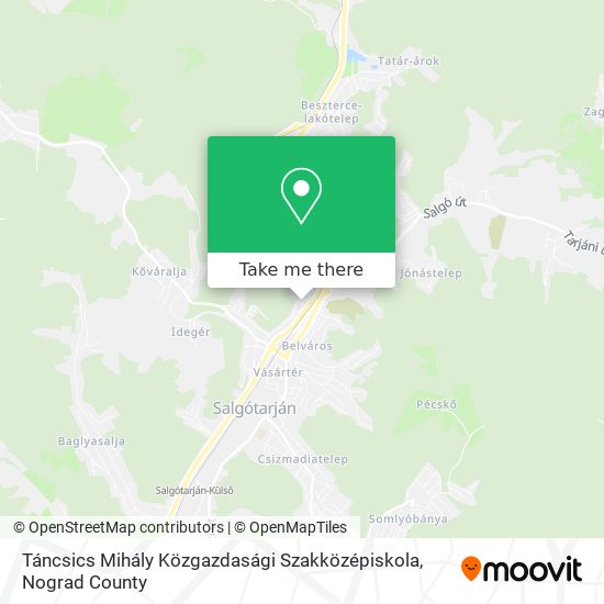 Táncsics Mihály Közgazdasági Szakközépiskola map