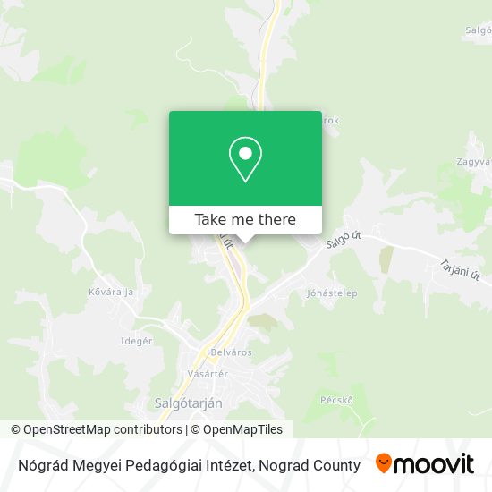 Nógrád Megyei Pedagógiai Intézet map