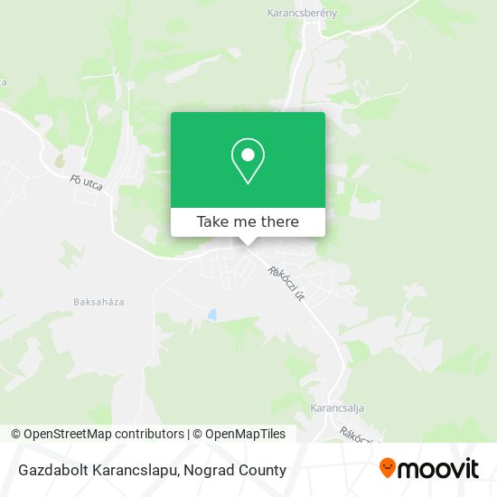 Gazdabolt Karancslapu map