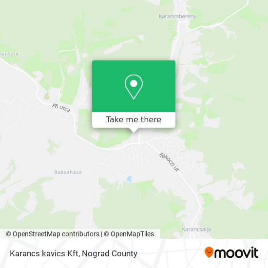 Karancs kavics Kft map