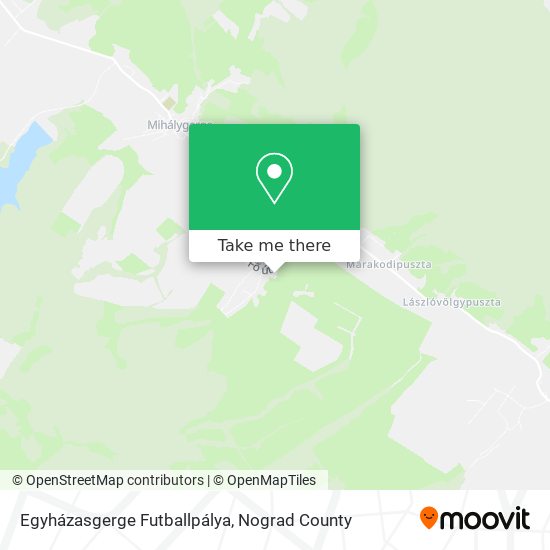 Egyházasgerge Futballpálya map