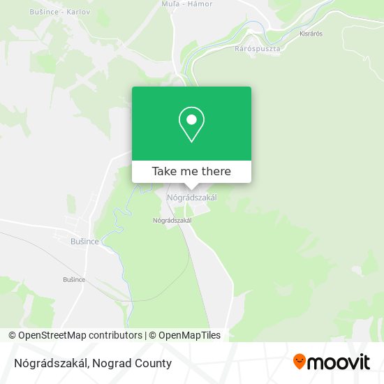 Nógrádszakál map