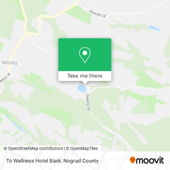 Tó Wellness Hotel Bánk map