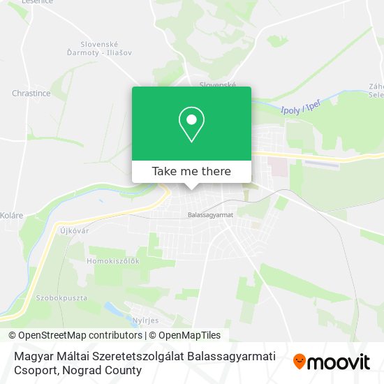 Magyar Máltai Szeretetszolgálat Balassagyarmati Csoport map