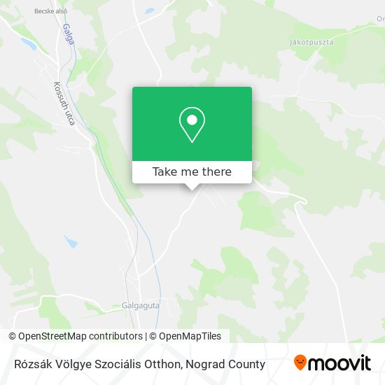 Rózsák Völgye Szociális Otthon map