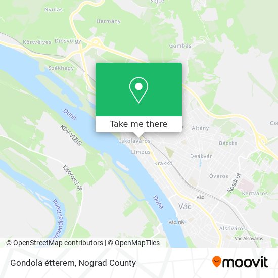 Gondola étterem map