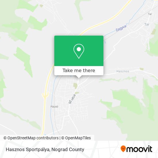 Hasznos Sportpálya map