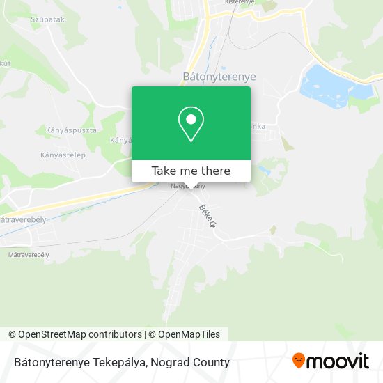 Bátonyterenye Tekepálya map