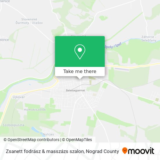 Zsanett fodrász & masszázs szalon map