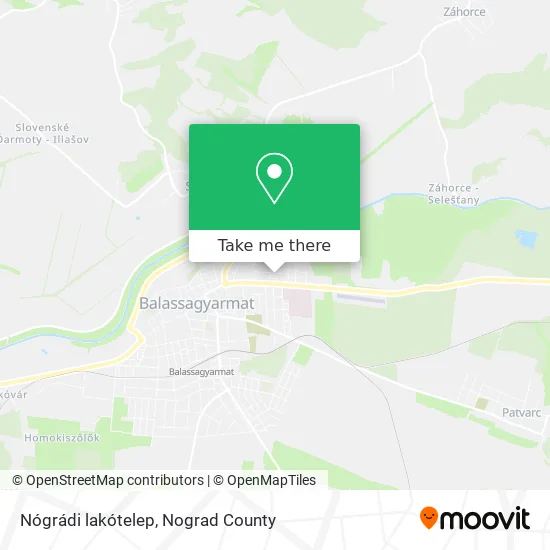 Nógrádi lakótelep map
