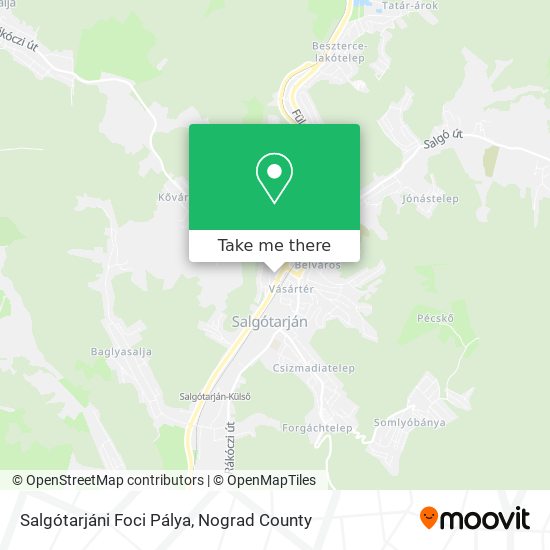 Salgótarjáni Foci Pálya map