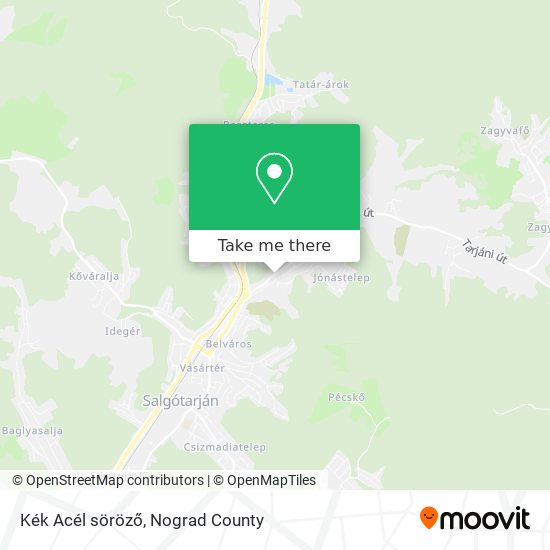 Kék Acél söröző map