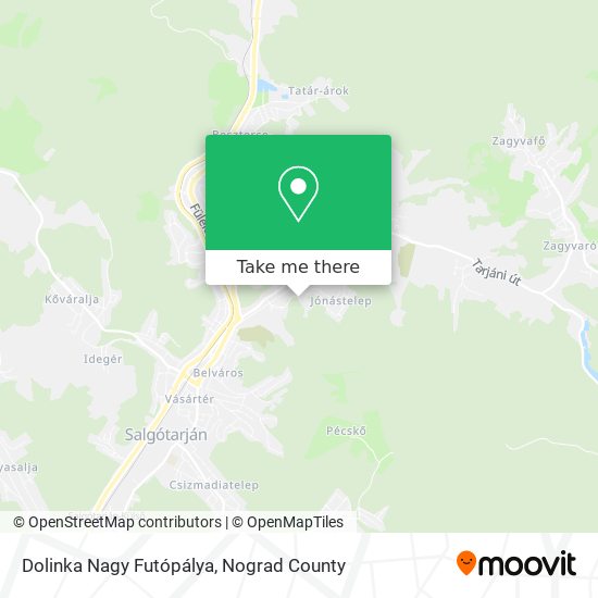 Dolinka Nagy Futópálya map