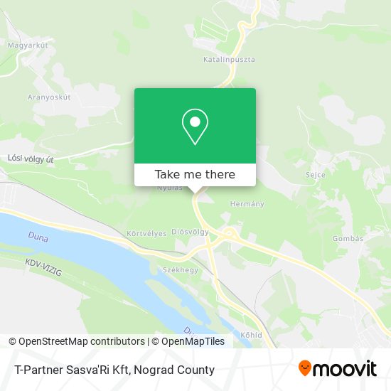 T-Partner Sasva'Ri Kft map