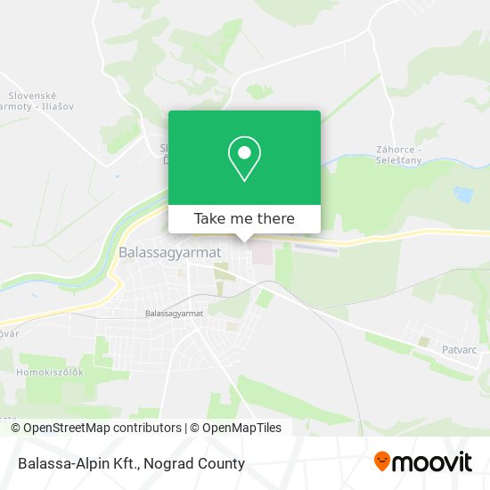 Balassa-Alpin Kft. map
