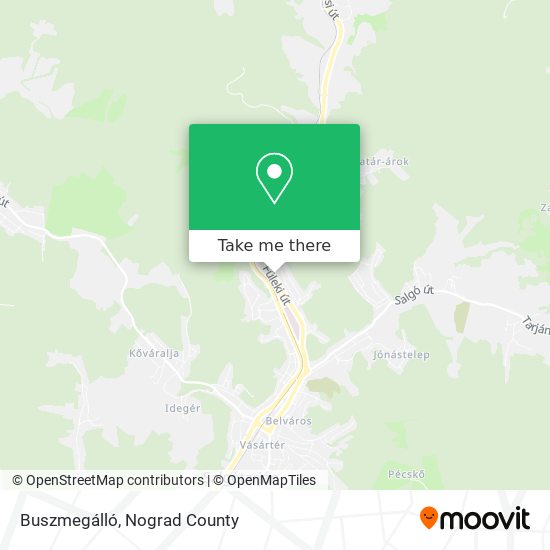 Buszmegálló map