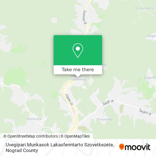 Uvegipari Munkasok Lakasfenntarto Szovetkezete map