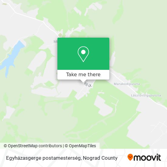 Egyházasgerge postamesterség map