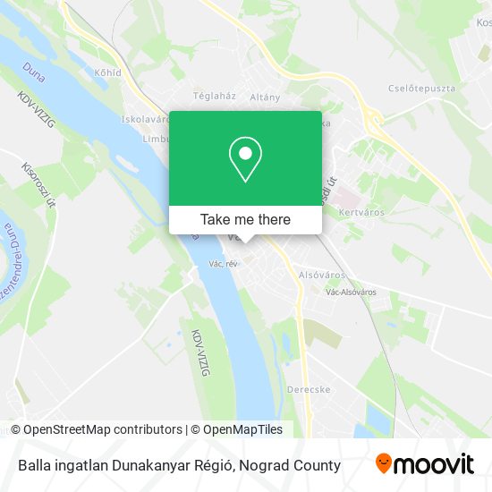 Balla ingatlan Dunakanyar Régió map