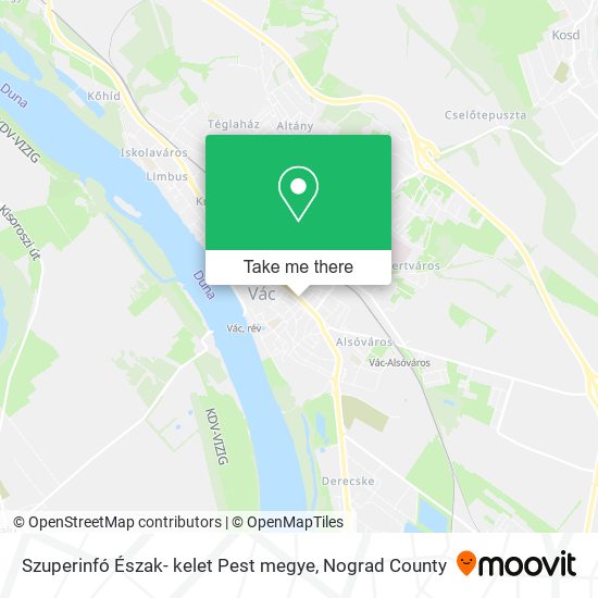 Szuperinfó Észak- kelet Pest megye map