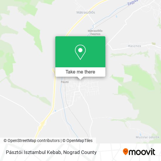 Pásztói Isztambul Kebab map