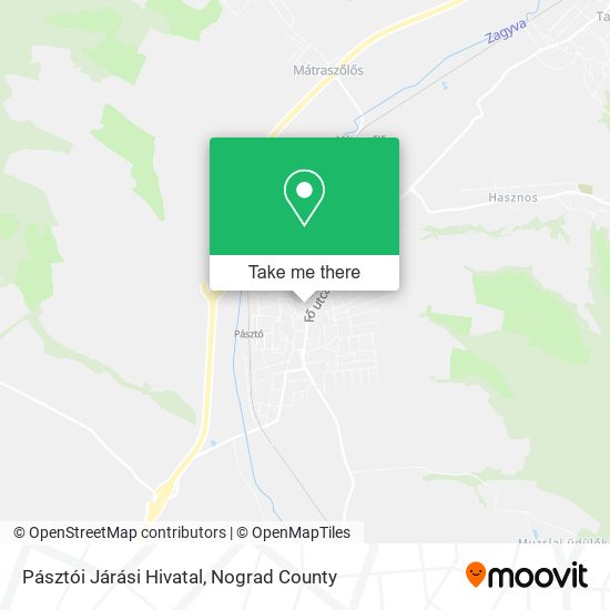 Pásztói Járási Hivatal map