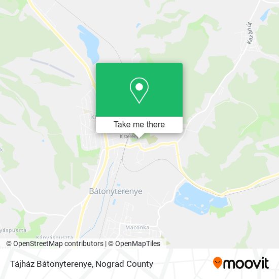 Tájház Bátonyterenye map