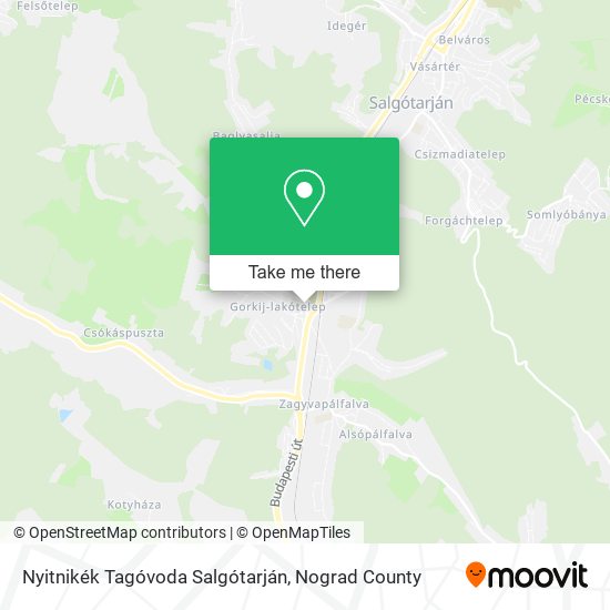 Nyitnikék Tagóvoda Salgótarján map