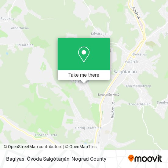 Baglyasi Óvoda Salgótarján map