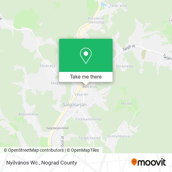Nyilvános Wc. map