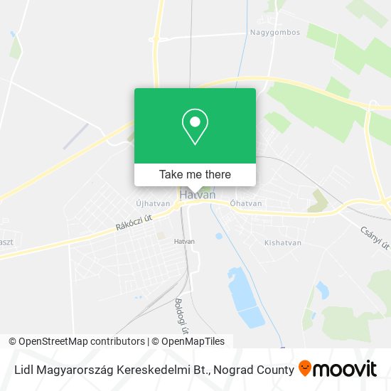 Lidl Magyarország Kereskedelmi Bt. map