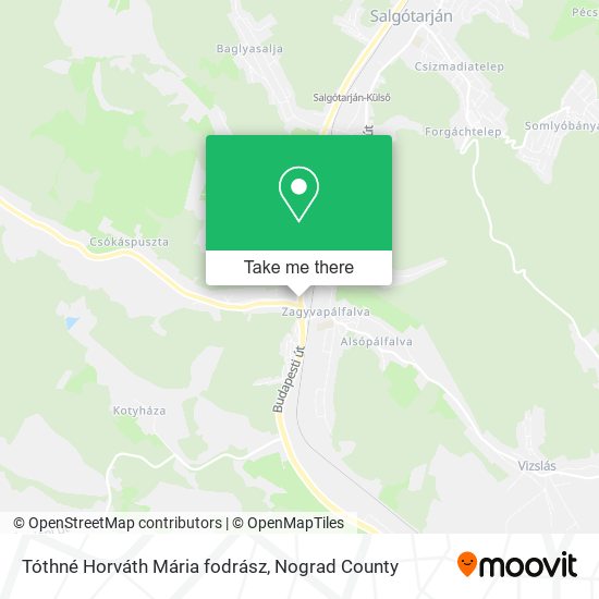 Tóthné Horváth Mária fodrász map