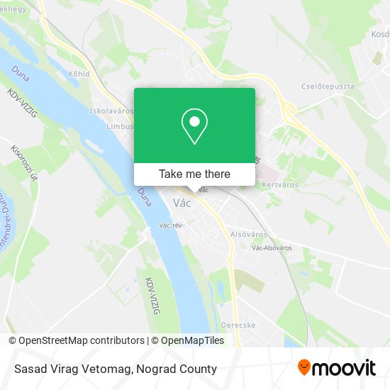 Sasad Virag Vetomag map