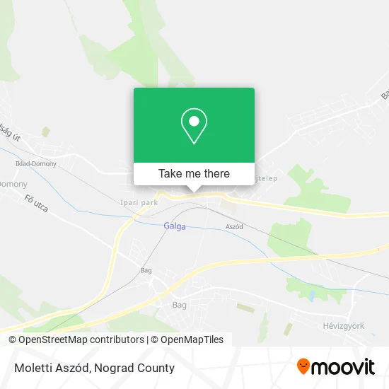 Moletti Aszód map