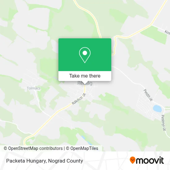 Packeta Hungary map