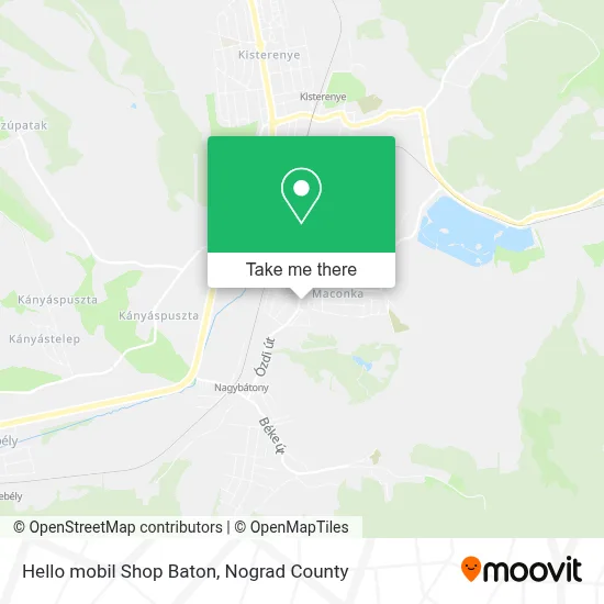 Hello mobil Shop Baton map