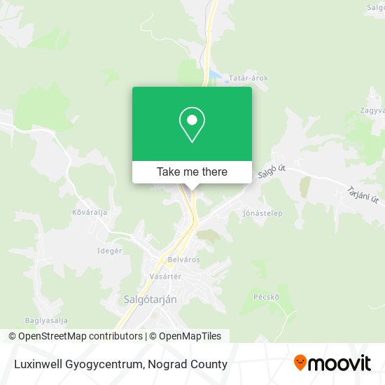 Luxinwell Gyogycentrum map