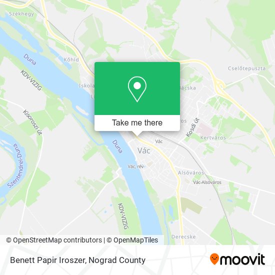 Benett Papir Iroszer map