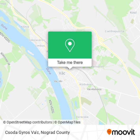 Csoda Gyros Va'c map
