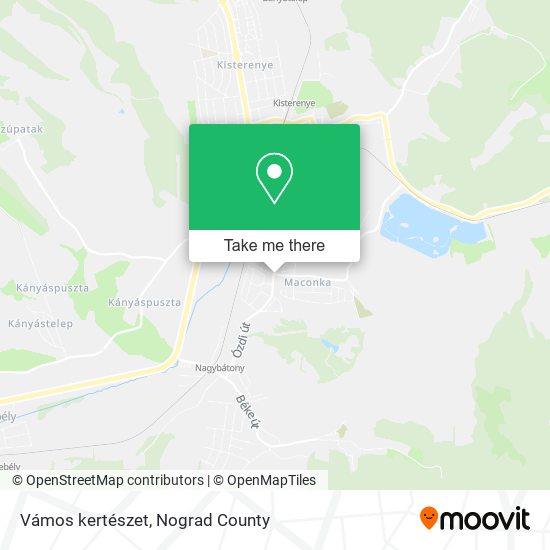 Vámos kertészet map