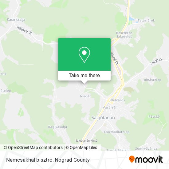 Nemcsakhal bisztró map