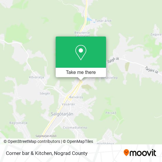 Corner bar & Kitchen map