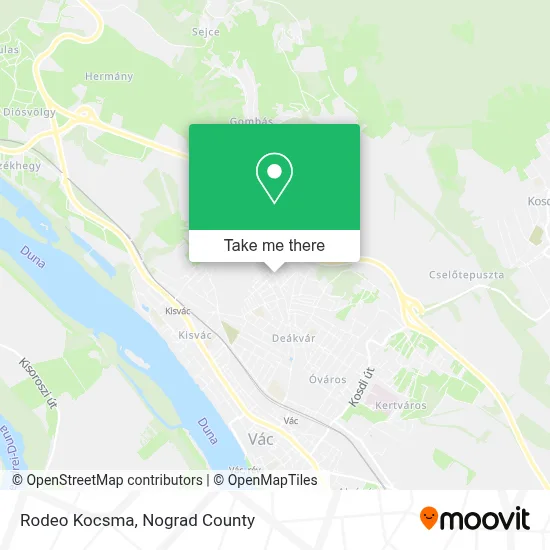 Rodeo Kocsma map
