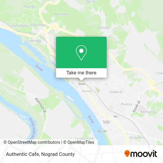 Authentic Cafe map