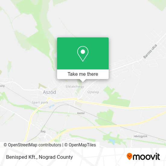Benisped Kft. map