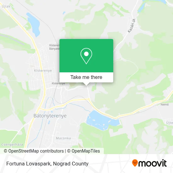 Fortuna Lovaspark map