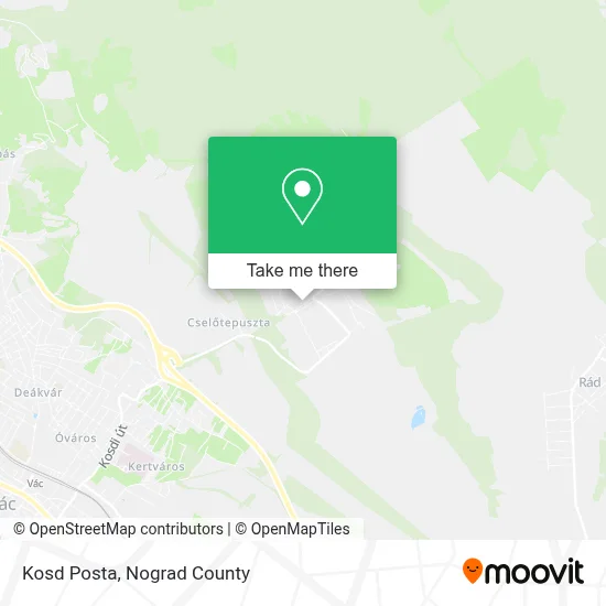 Kosd Posta map