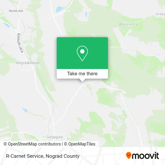 R-Carnet Service map