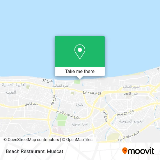 Beach Restaurant map