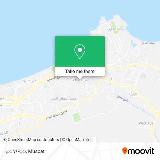 مدينة الإعلام map